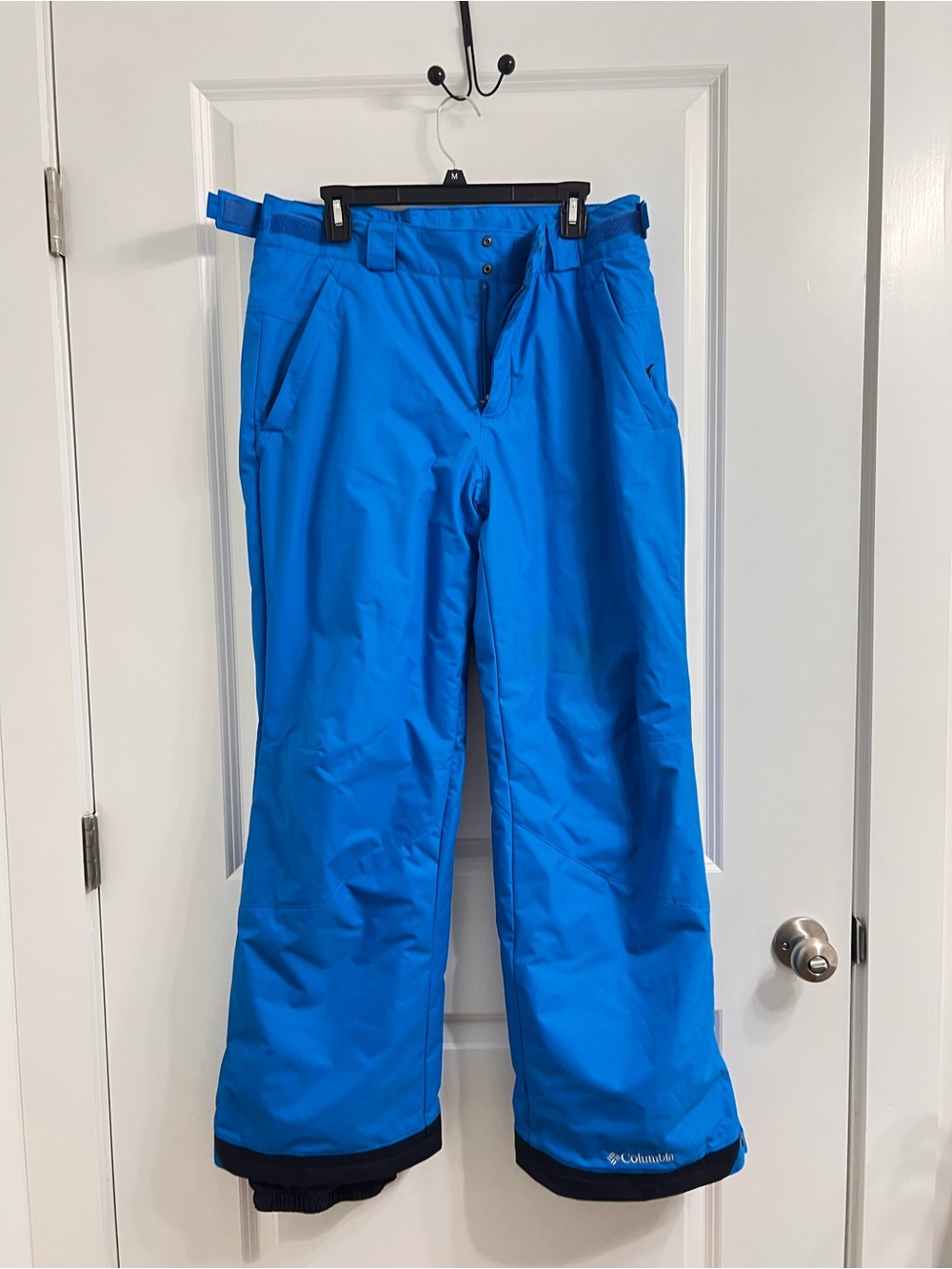 Columbia Snow Pants Mens Med Reg Blue Omni-Tech Insulated Ski Snowboard Outdoor